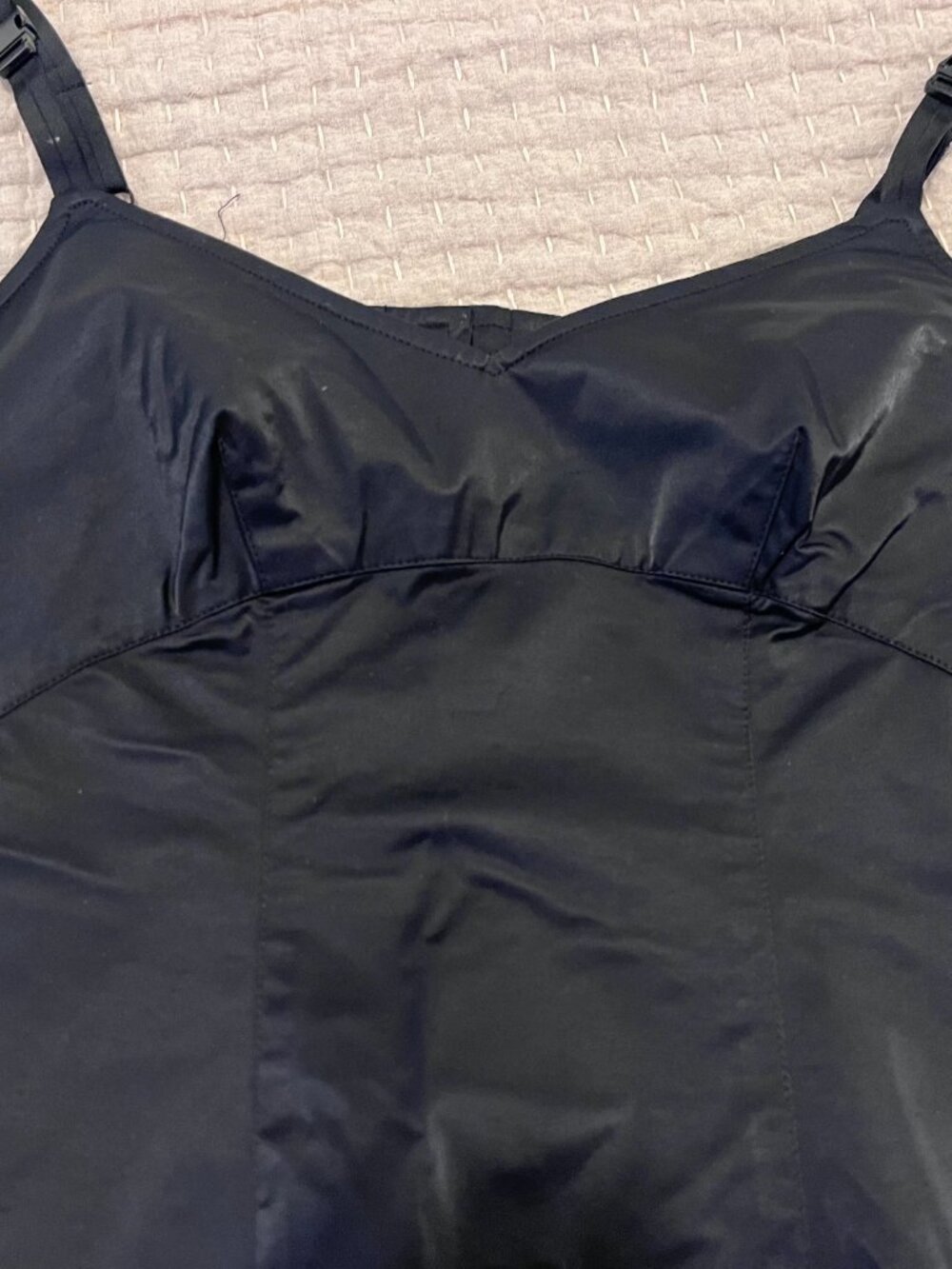 BLACK BUSTIER/CAMI TOP, SIZE 10, EUC, Annie Thompson, Y2K - Picture 15 of 16